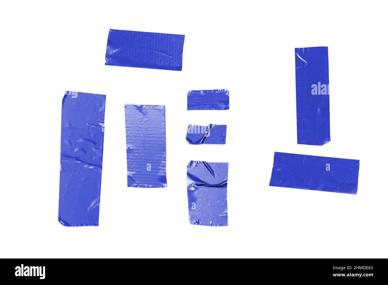 Purple scotch tape pieces isolated on white background Stock Photo Alamy