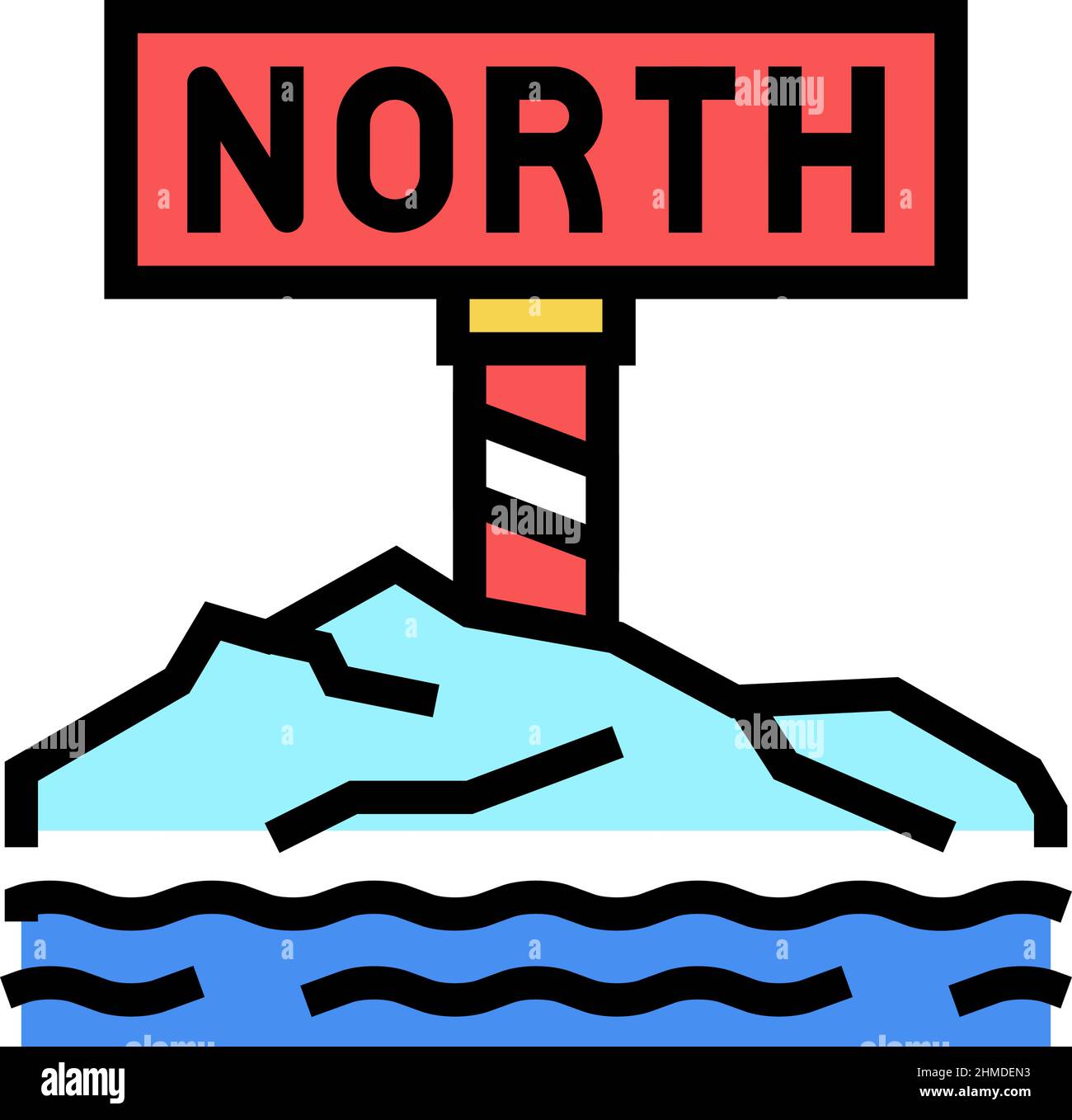 north pole color icon vector illustration Stock Vector Image & Art - Alamy