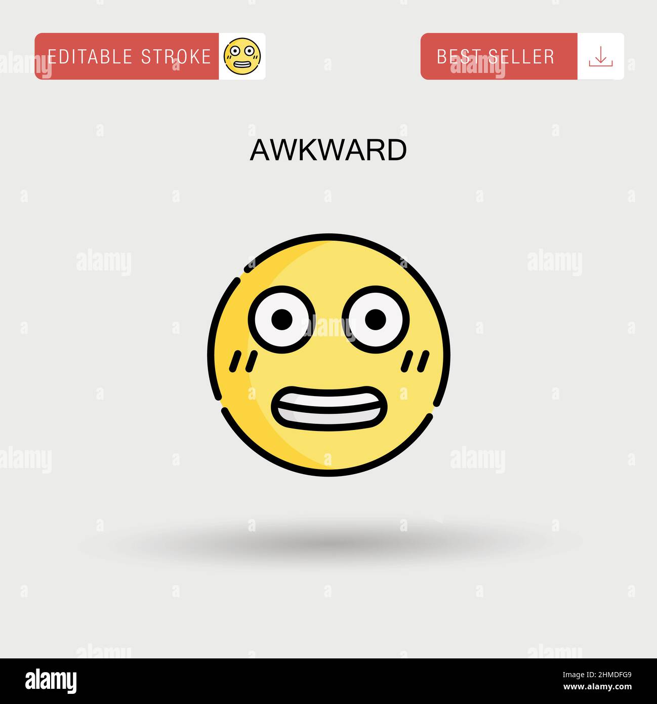 awkward face emoji
