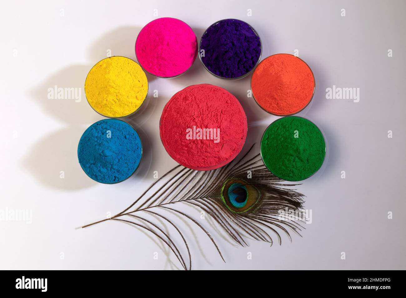 Dry Color powders for Holi Indian festival of colors Stock Photo - Alamy