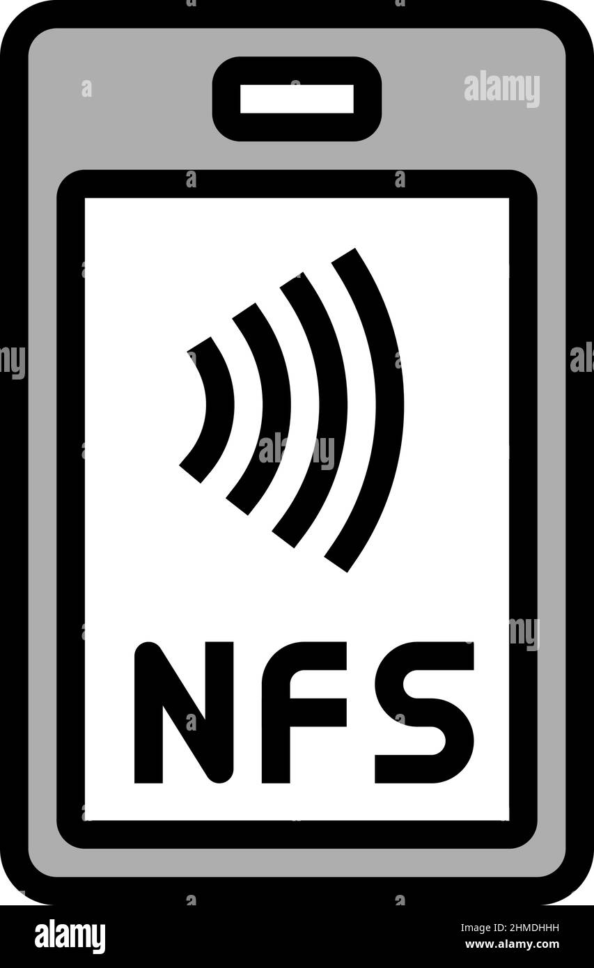 nfc contactless color icon vector illustration Stock Vector Image & Art ...