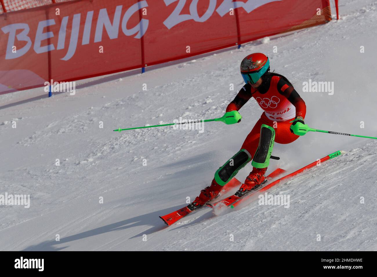 Beijing, Hebei, China. 9th Feb, 2022. Fanying Kong (CHN) in the alpine ...
