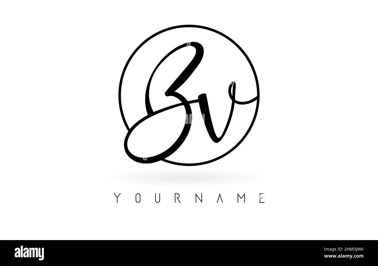 Initial Letter Logo Vb Bv Logo Template Stock Illustration - Download Image  Now - Logo, Abstract, Alphabet - iStock