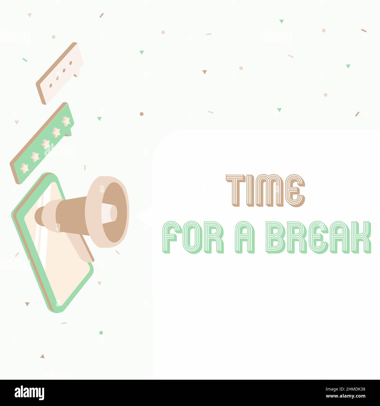 Hand writing sign Time For A Break. Business approach Making a pause ...