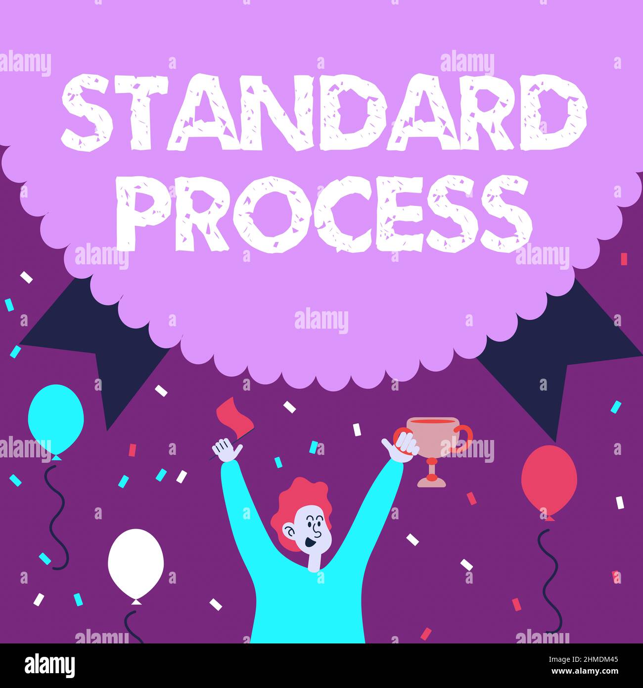 Conceptual display Standard Process. Business idea rules made to be