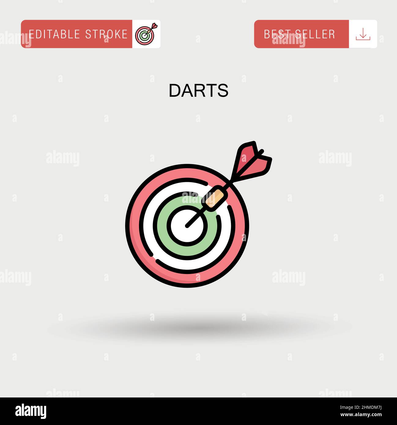 Darts icon target game symbol Stock Vector Images Alamy