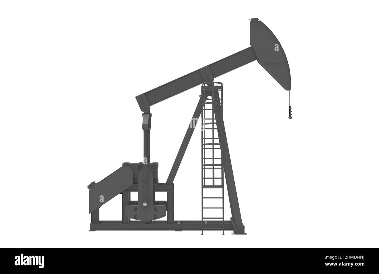 pumpjack oil pump isolated 3d illustration Stock Photo Alamy