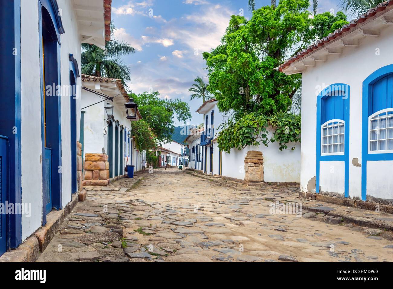 Portuguese colonial architecture in Paraty, Brazil Stock Photo