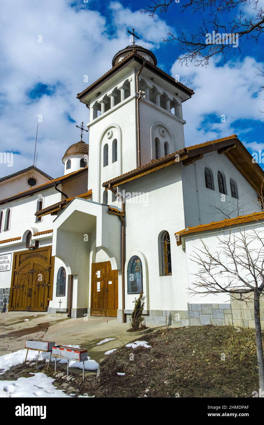 KLISURA, BULGARIA -FEBRUARY 5, 2022: Orthodox Klisura Monastery dedicated to Saint Parascheva at Lyulin Mountain, Sofia City Region, Bulgaria Stock Photo