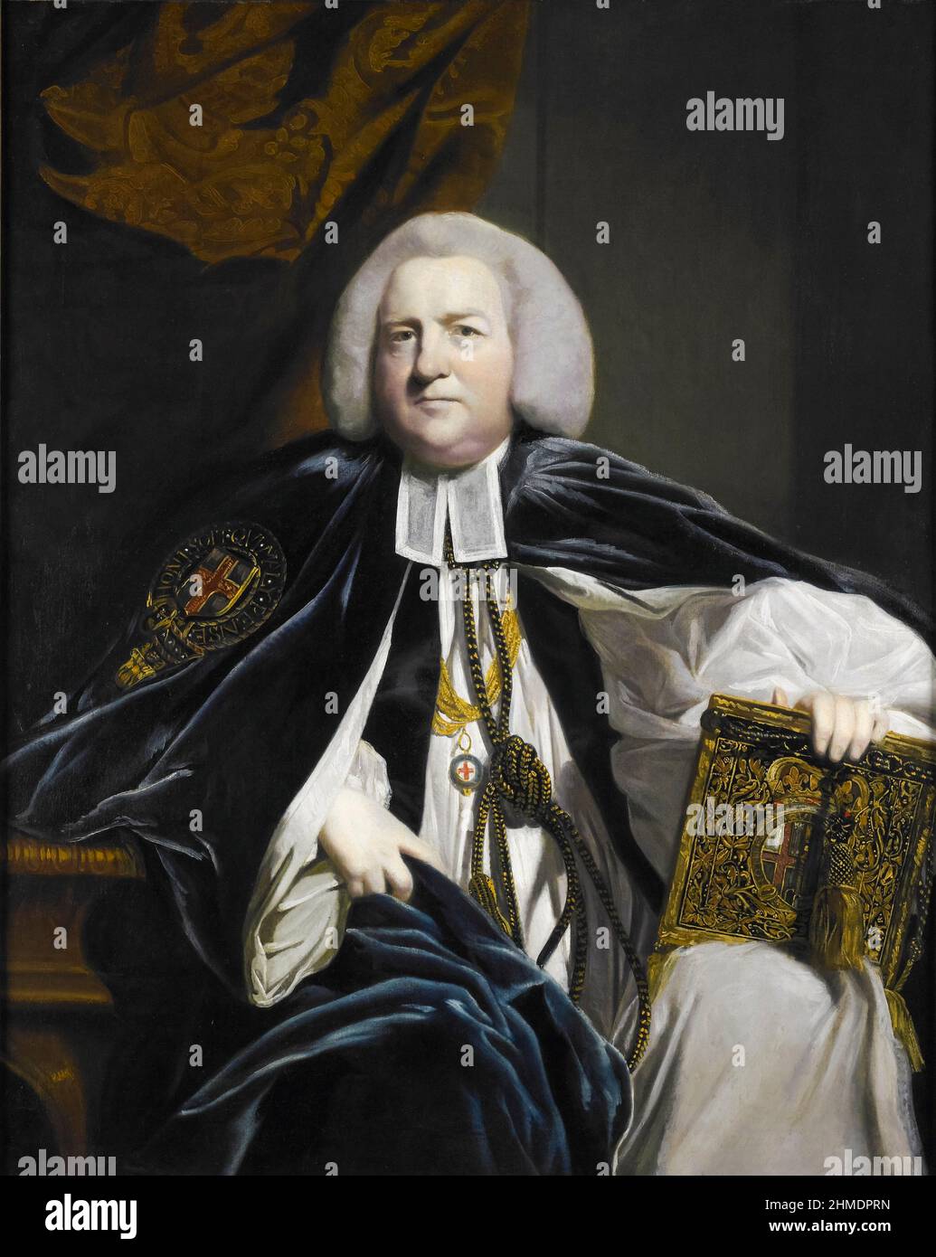 Robert Hay-Drummond (1711-1776), Archbishop of York and Chancellor of the Order of the Garter, portrait painting by Sir Joshua Reynolds, 1764 Stock Photo