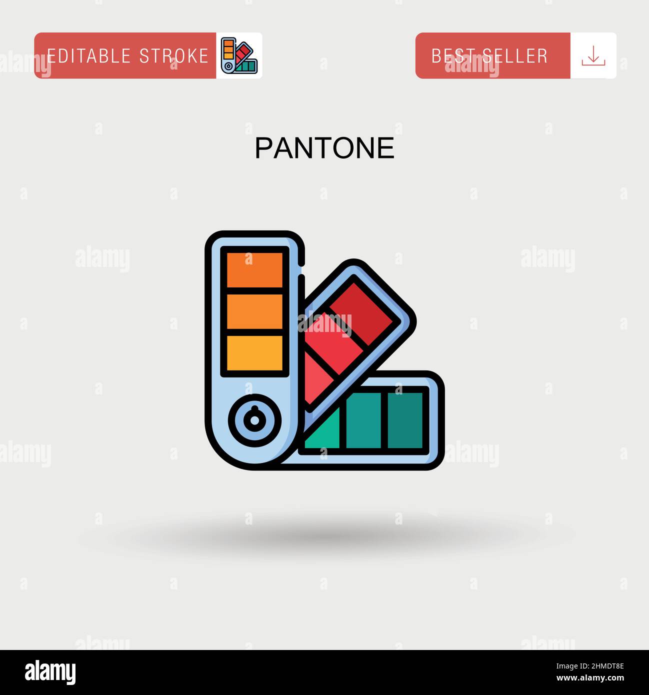 Pantone Simple vector icon. Stock Vector