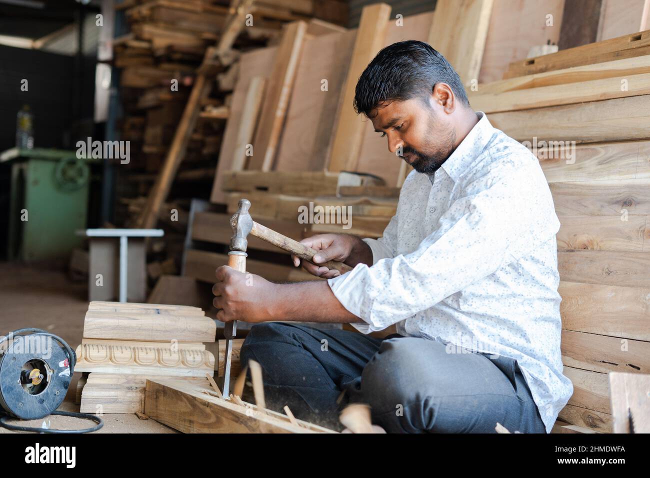 Making wood hires stock photography and images Alamy