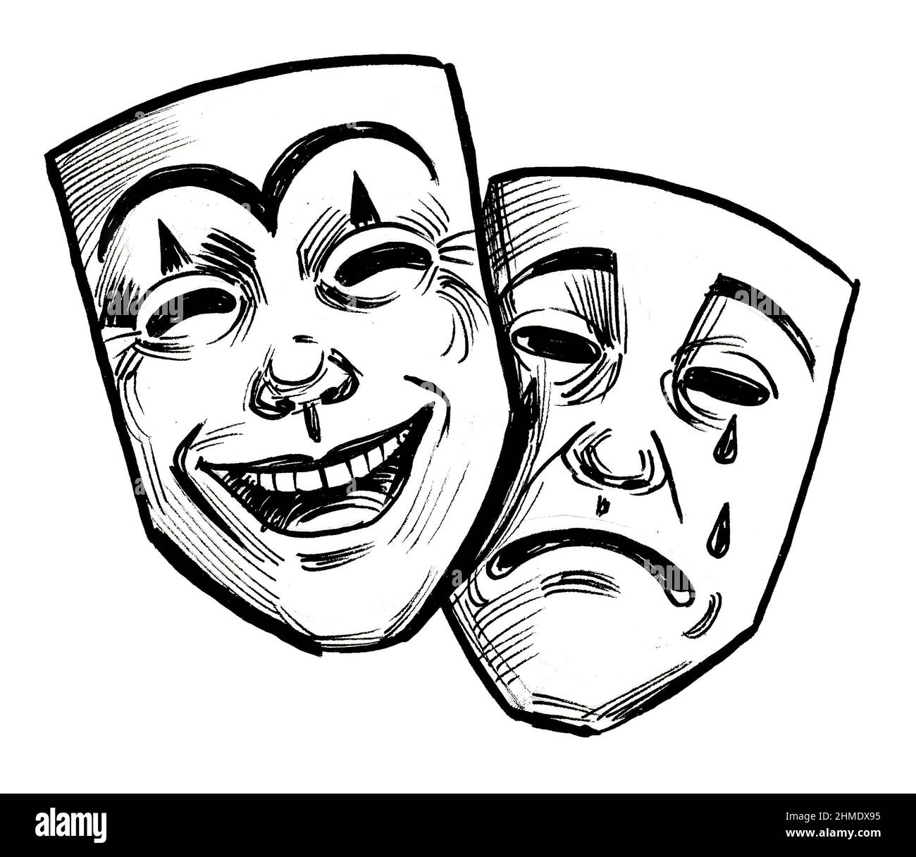Arkæologi problem Diskutere Laughing crying masks hi-res stock photography and images - Alamy