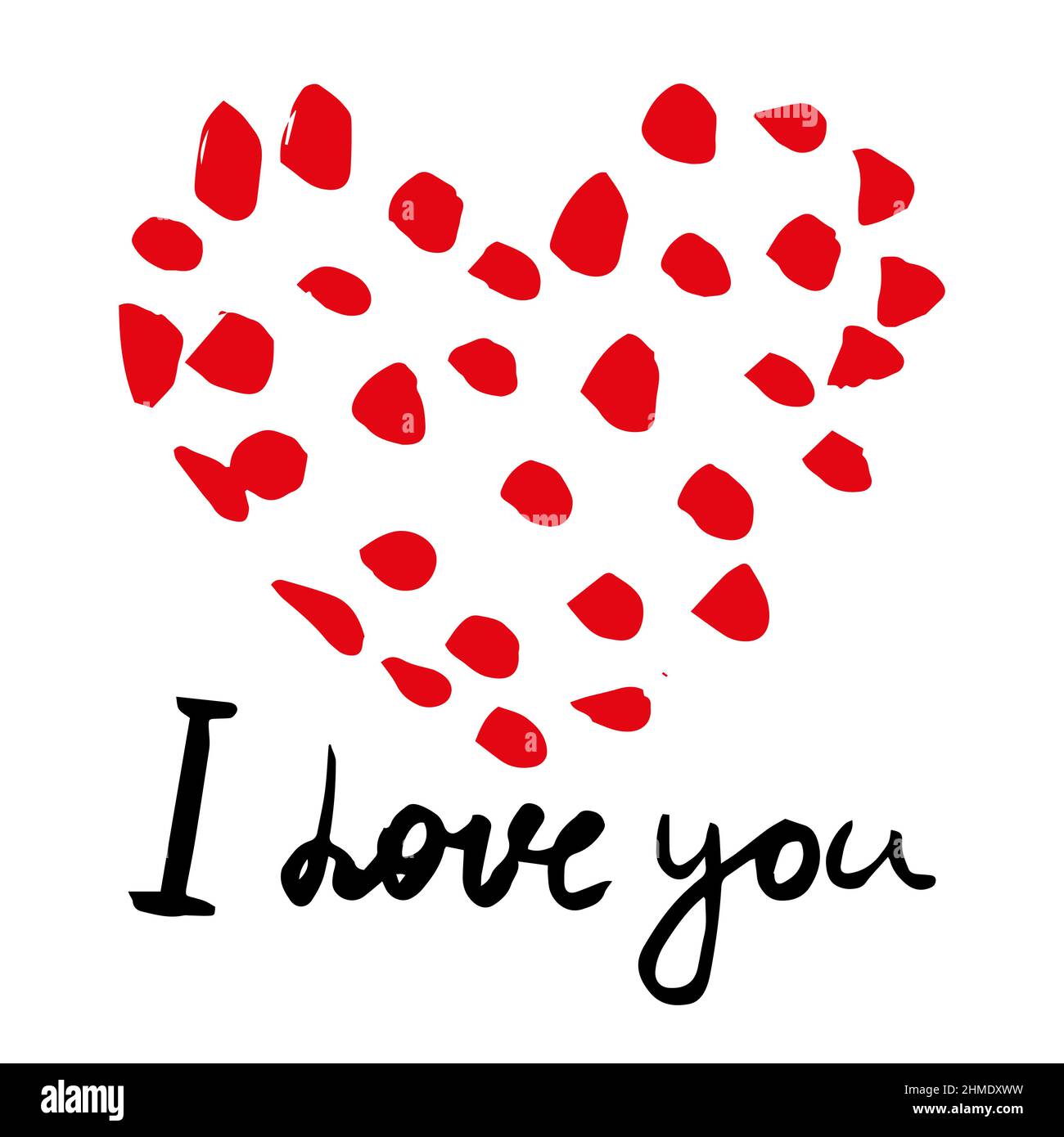 I Love You Heart Sketch