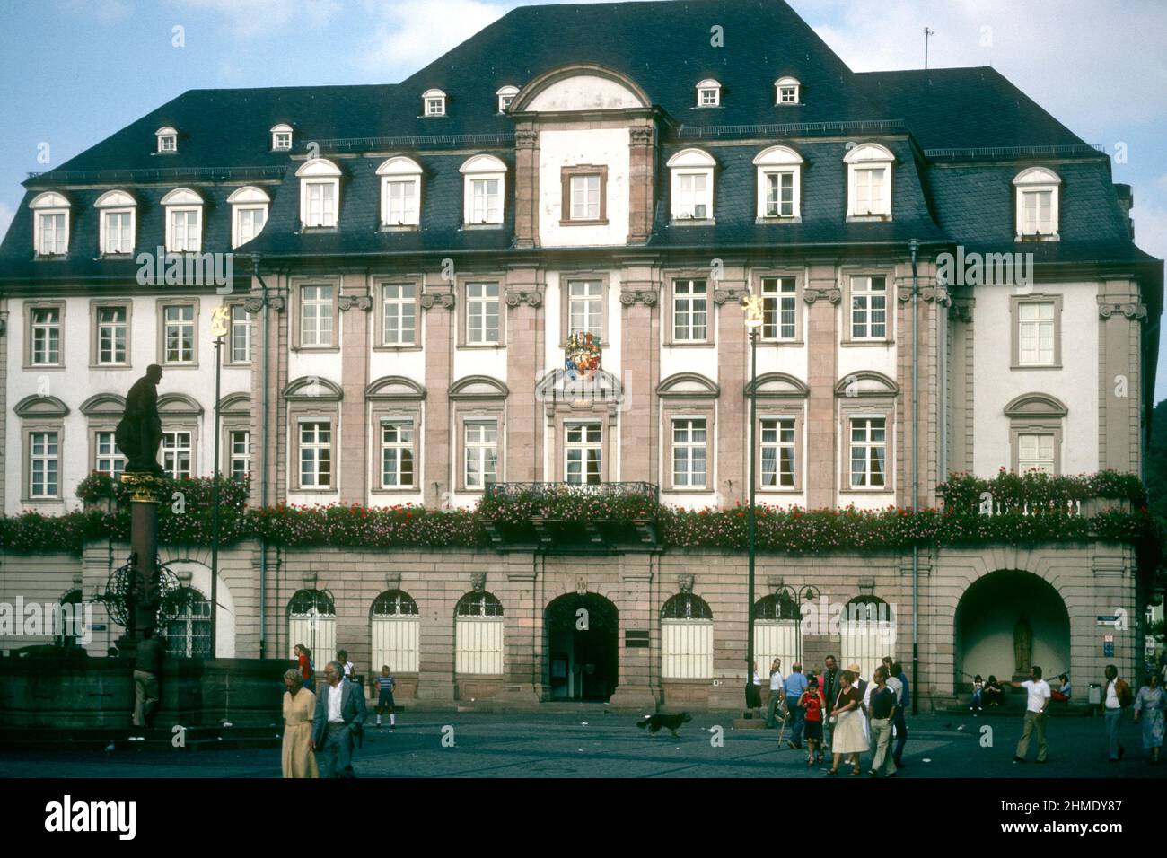 The Town Hall in 1981, Heidelberg, Baden-Württemberg, Germany Stock Photo