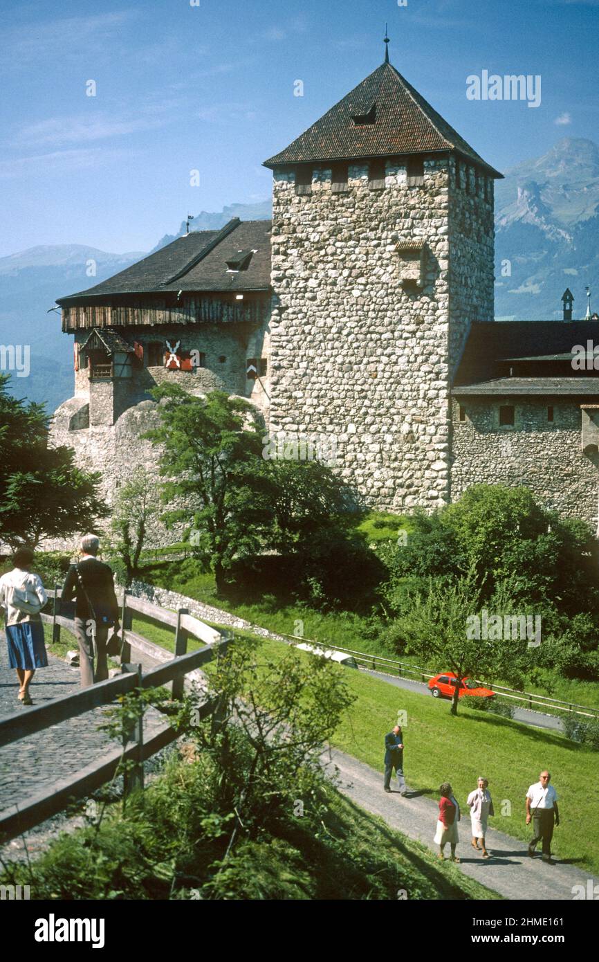 Vaduz Castle in 1981, Vaduz, Liechtenstein Stock Photo