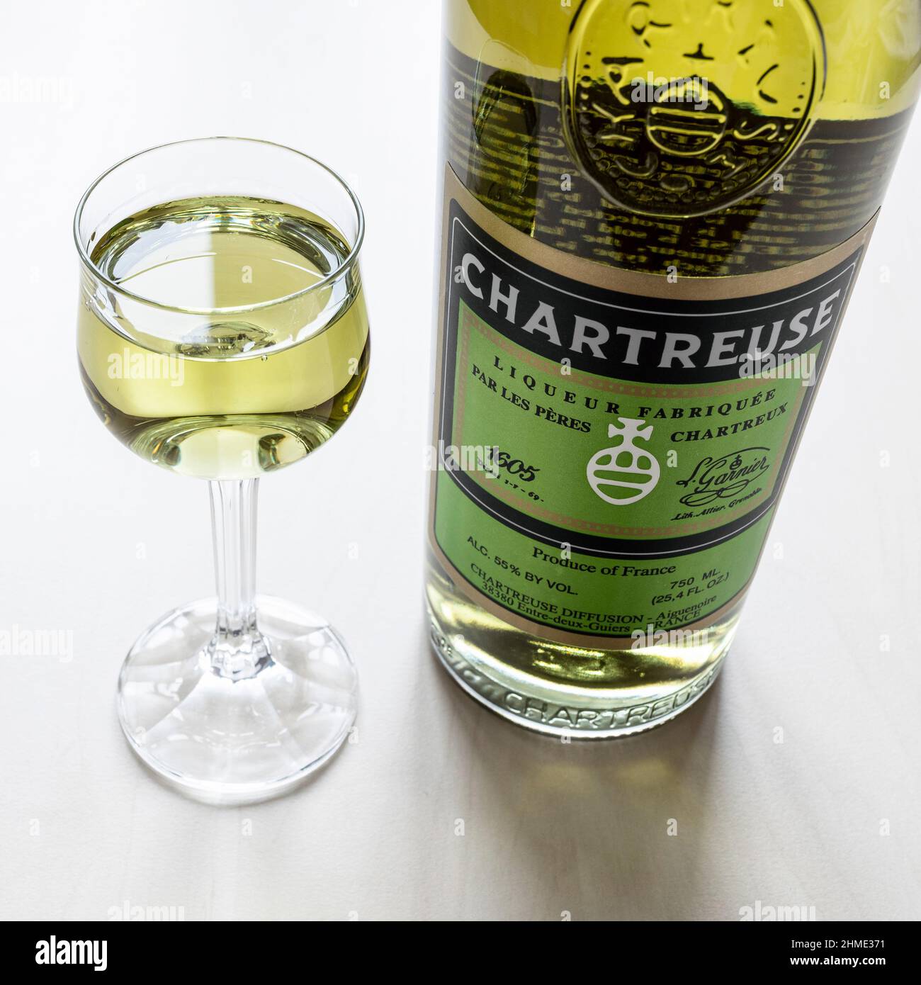 Chartreuse Jaune Yellow Liqueur Isere, France 750ml