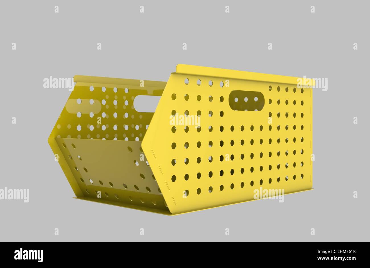 Painted file cabinet for study and work 3d image illustration Stock Photo