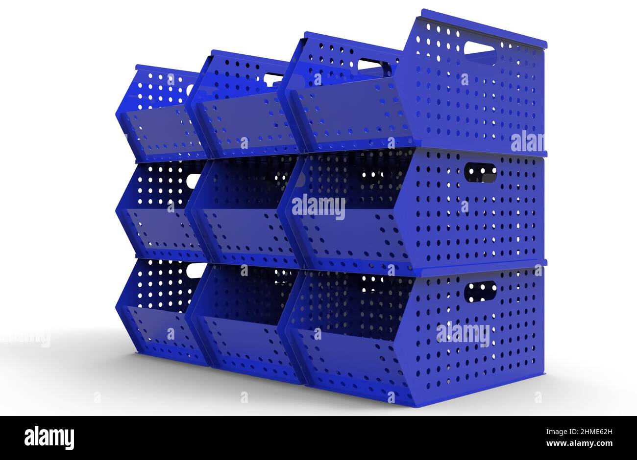 Painted file cabinet for study and work 3d image illustration Stock Photo