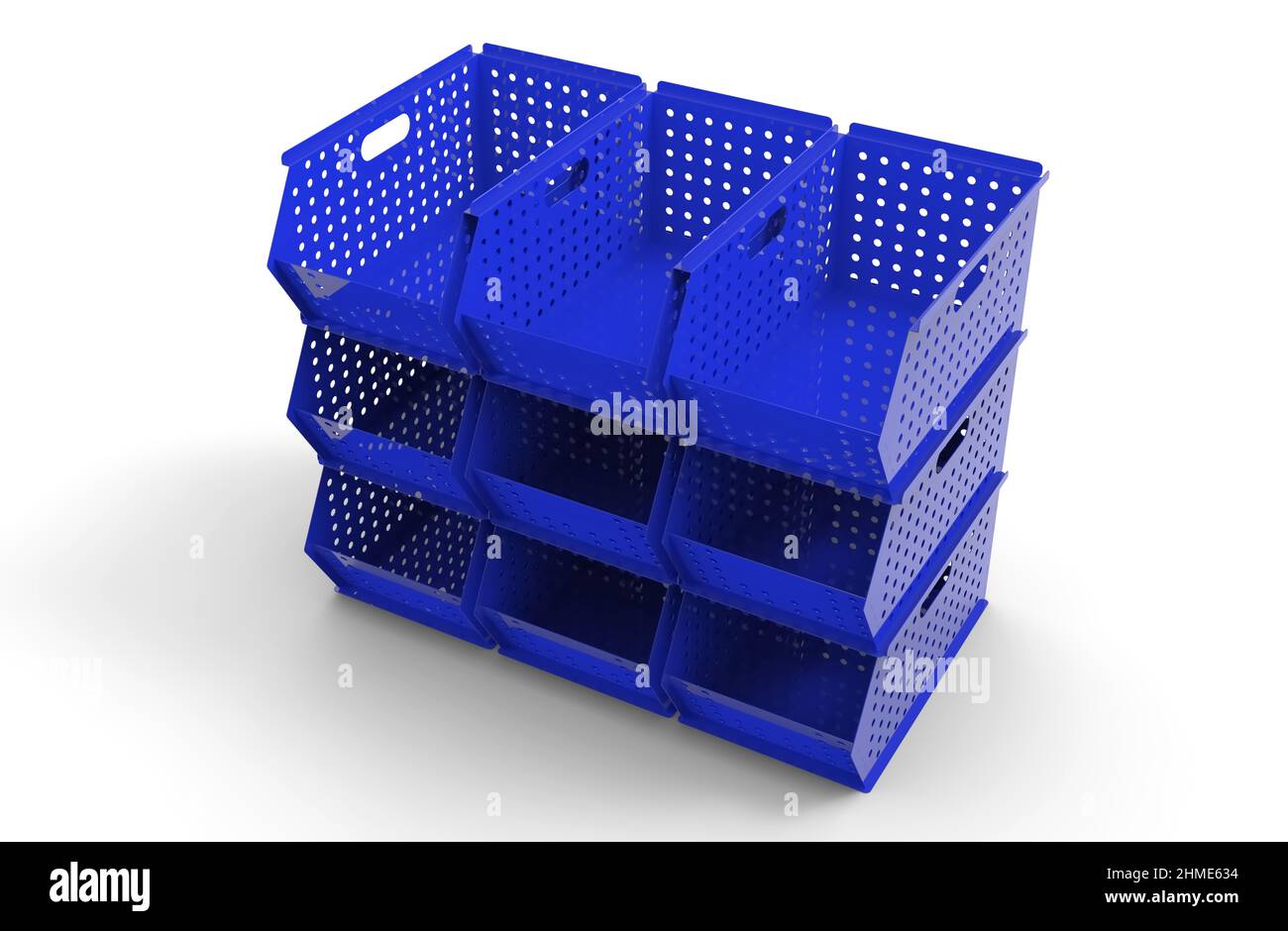 Painted file cabinet for study and work 3d image illustration Stock Photo
