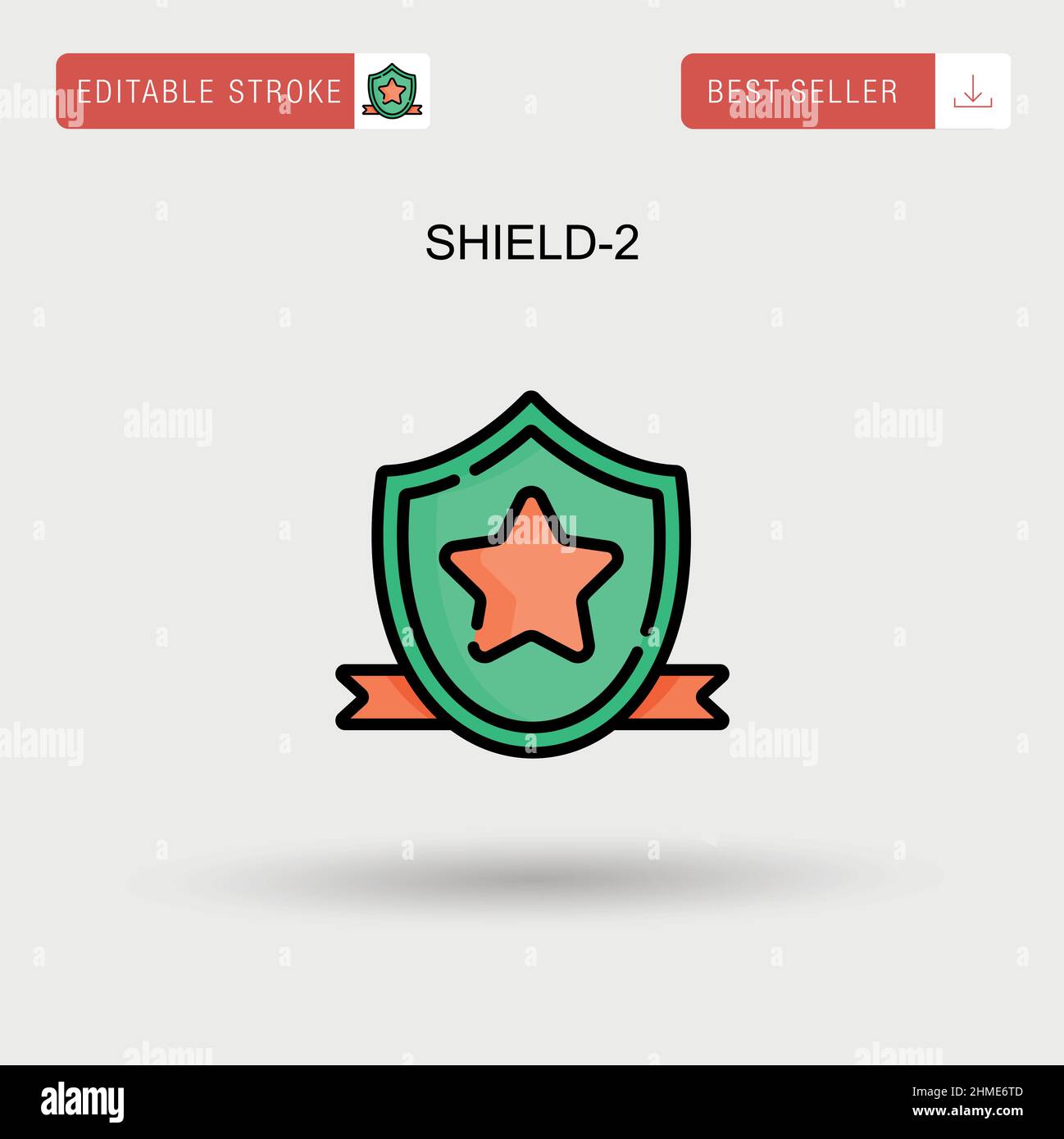 Shield-2 Simple vector icon Stock Vector Image & Art - Alamy