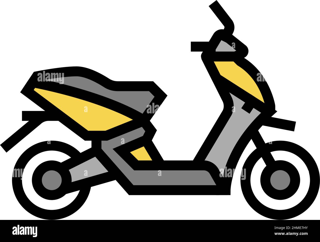 scooter transport color icon vector illustration Stock Vector Image ...