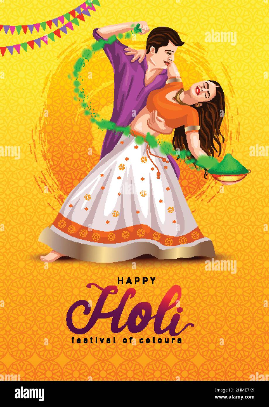 Indian festival happy Holi with couples playing Holi dance. vector illustration design Stock Vector Image & Art - Alamy Indian festival happy Holi with couples playing Holi dance. vector illustration design Stock Vector Image & Art - Alamy