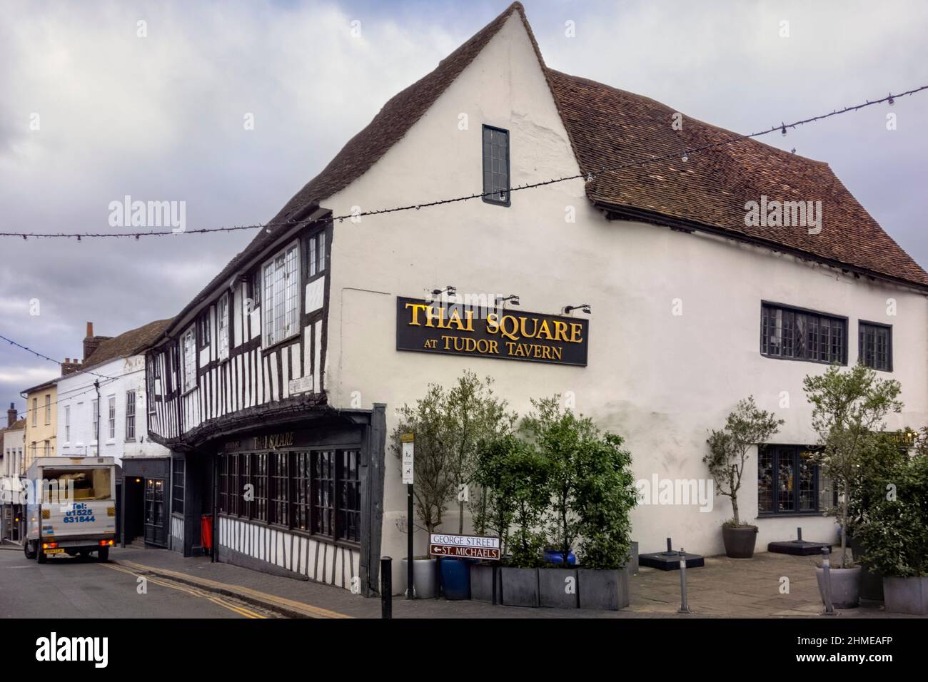 Thai Square & Tudor Tavern Restaurant St. Albans Hertfordshire Stock