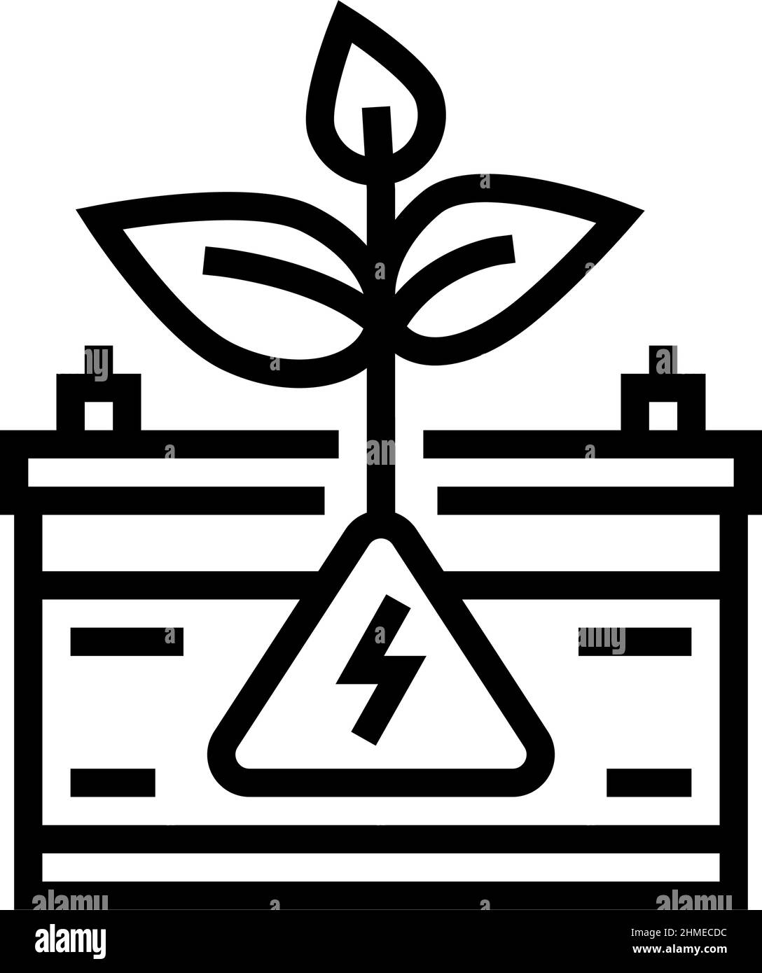 eco green energy line icon vector illustration Stock Vector Image & Art ...