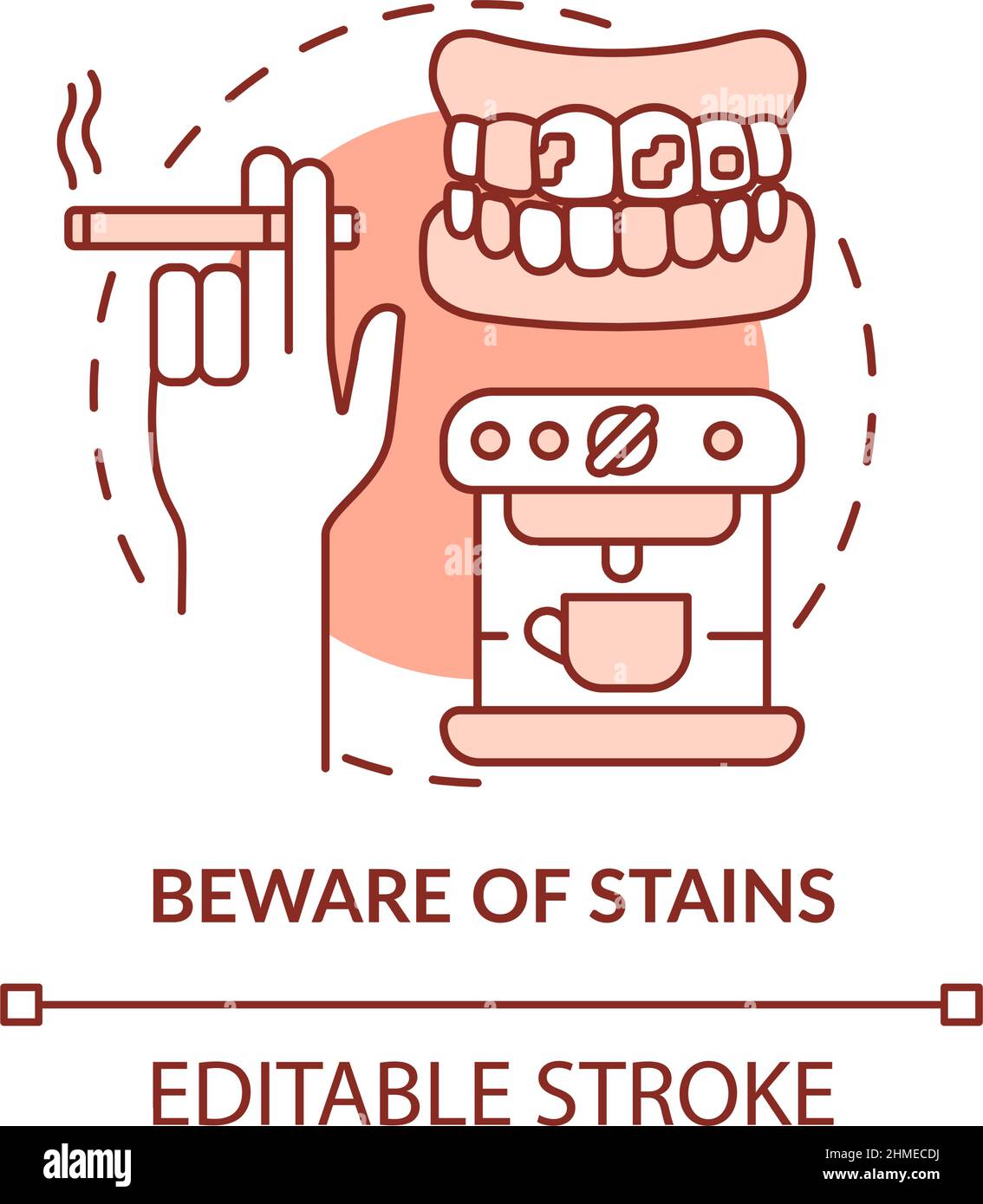 Beware of stains terracotta concept icon Stock Vector Image & Art - Alamy