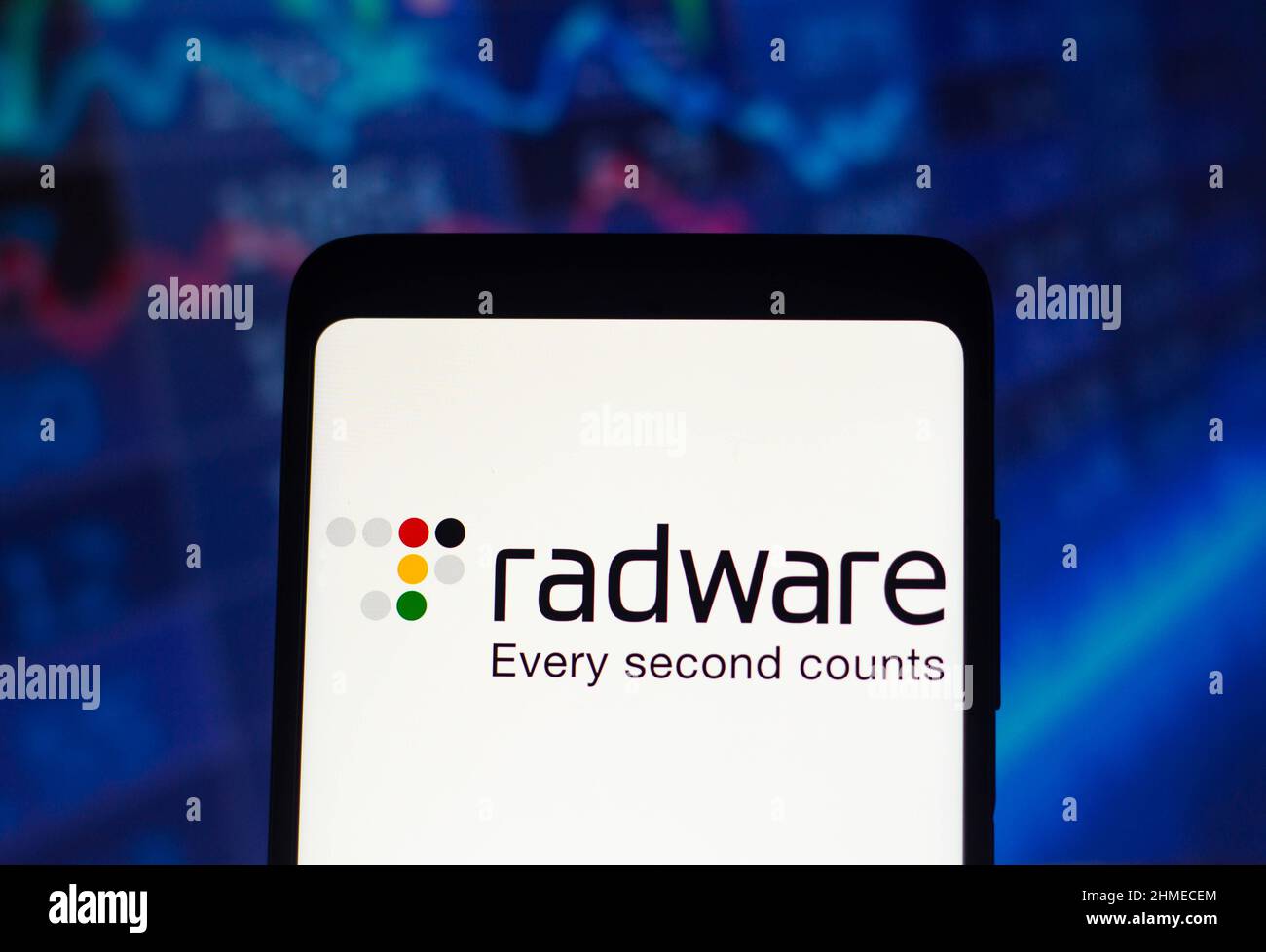 Brazil. 9th Feb, 2022. In this photo illustration the Radware Ltd. logo ...