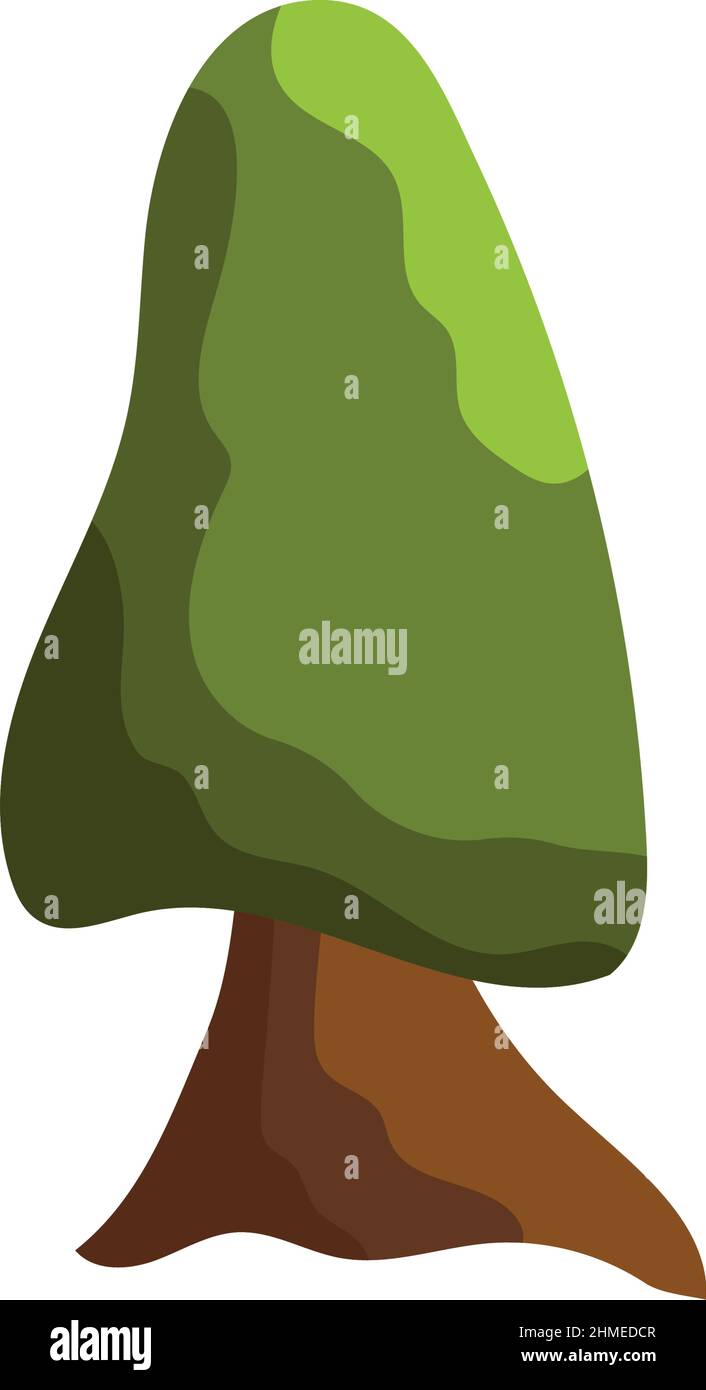 Abstract green tree on white background - Vector illustration Stock ...