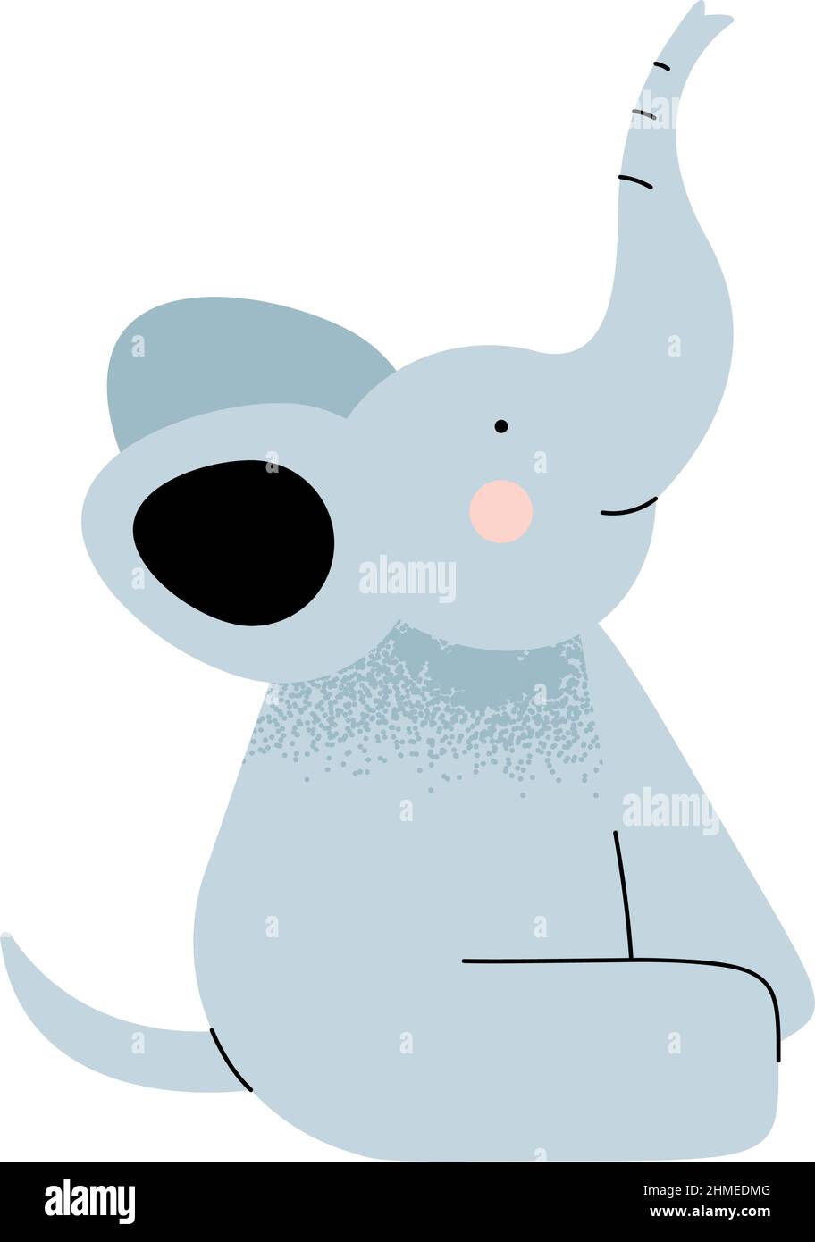 cute elephant animal isolated icon Stock Vector Image & Art - Alamy