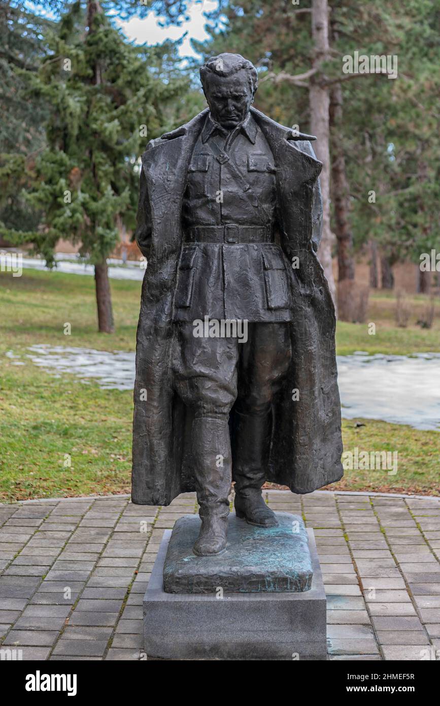 Josip Broz Tito Sculpture in Belgrade, Serbia Stock Photo