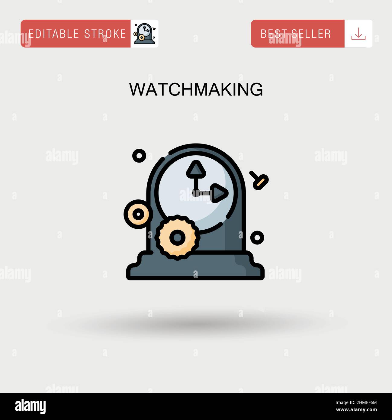 Watchmaking Simple vector icon Stock Vector Image & Art - Alamy