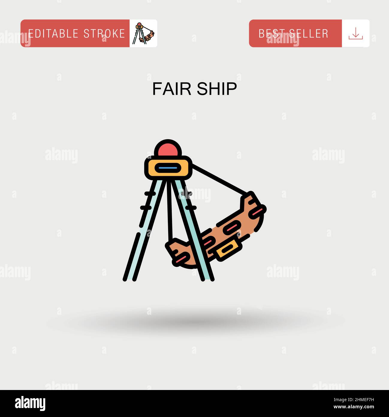 Fair ship Simple vector icon Stock Vector Image & Art - Alamy