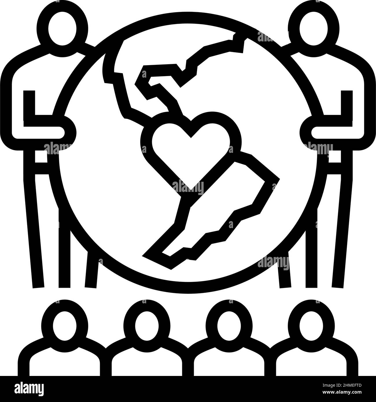 conservation world line icon vector illustration Stock Vector Image & Art Alamy