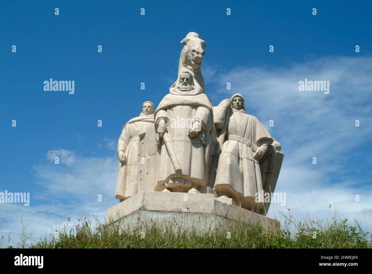 The small city is known as an important place for the french metallurgy and  for its legend of the four Aymon's sons and the Bayard horse Stock Photo -  Alamy