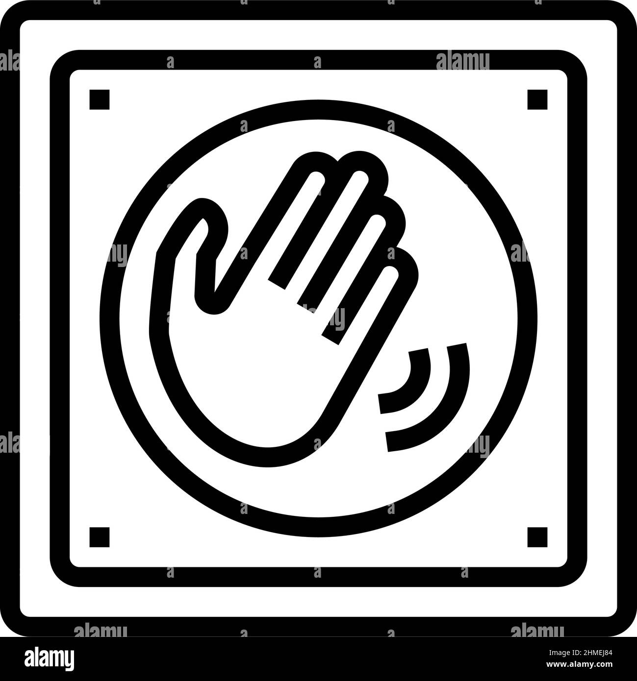 switch contactless line icon vector illustration Stock Vector Image ...