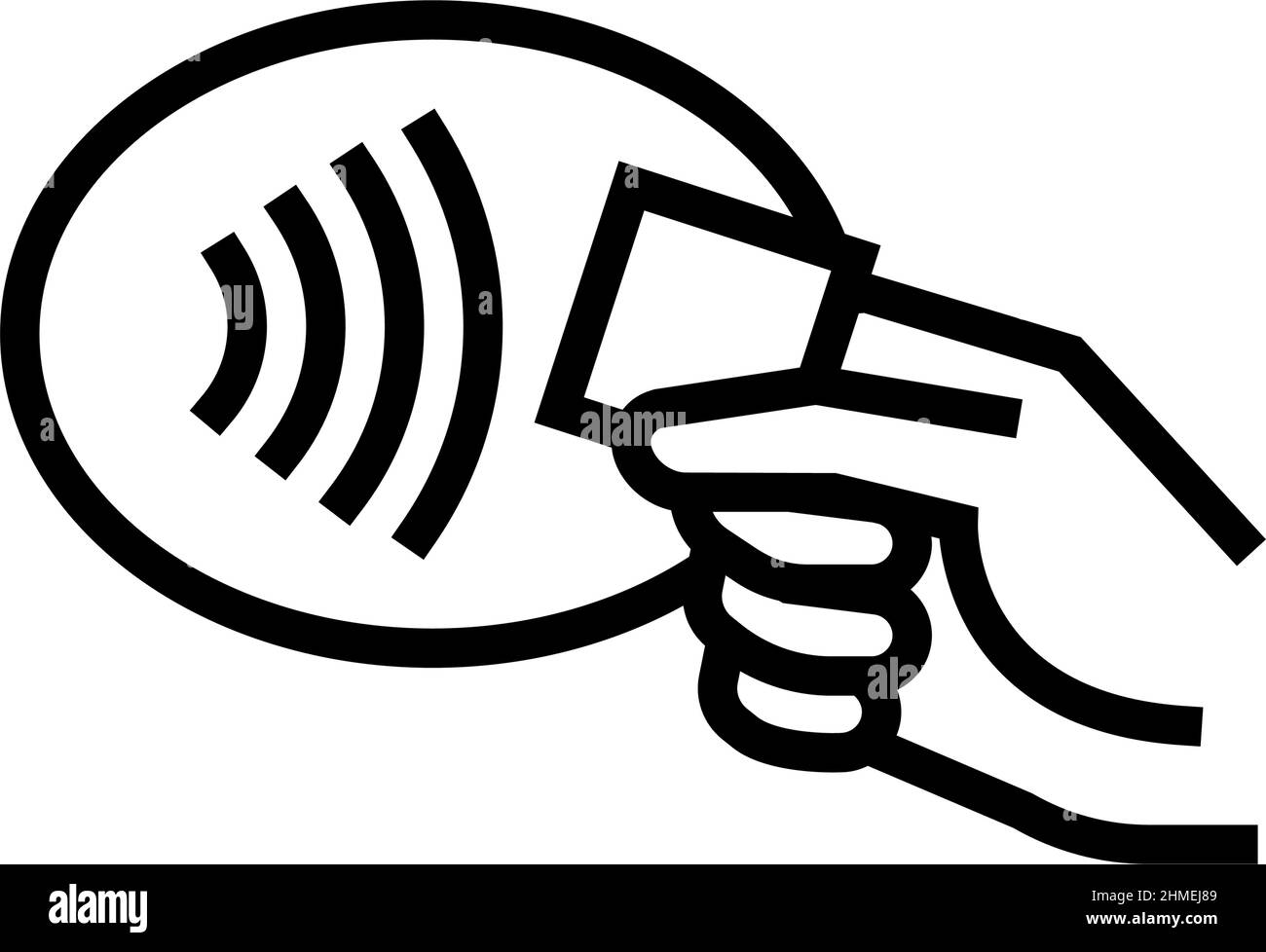 payment contactless line icon vector illustration Stock Vector Image ...