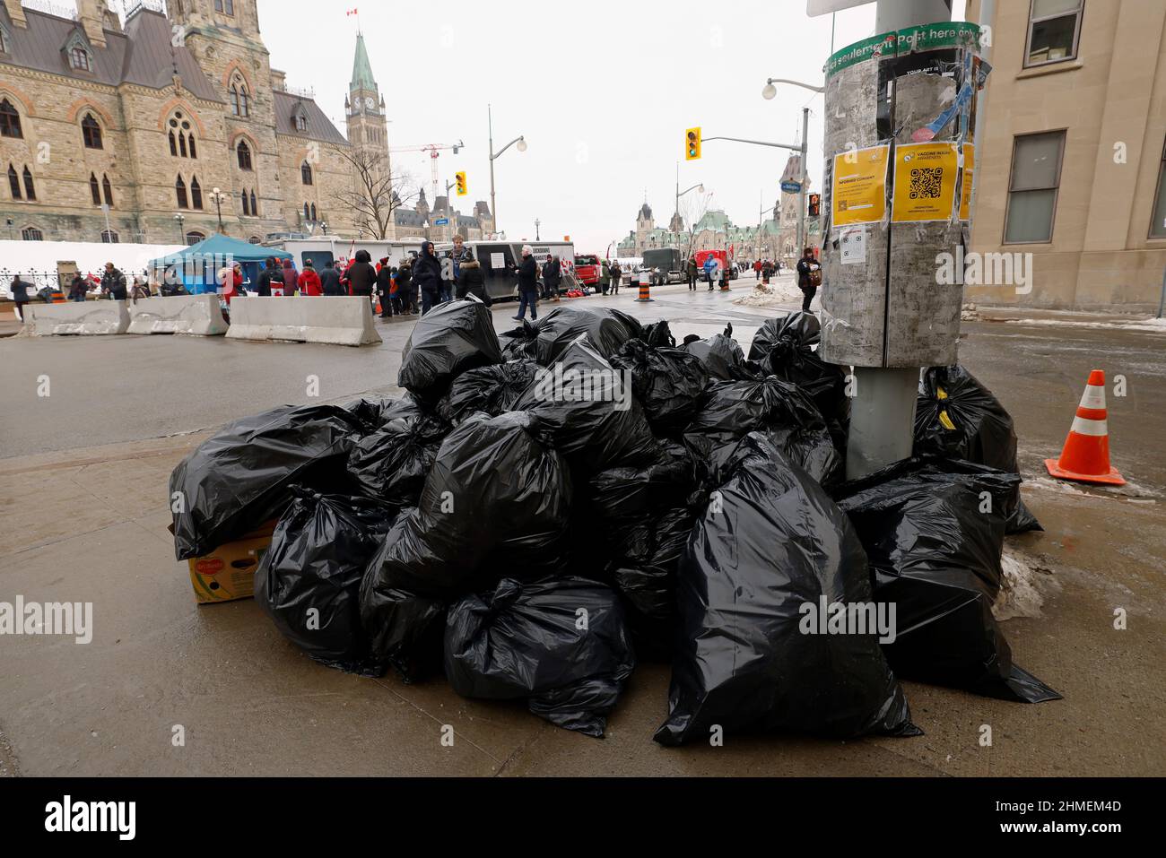 Piled garbage bags on street hires stock photography and images Alamy