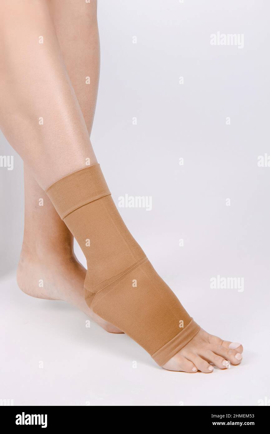 Orthopedic Ankle Brace. Medical Ankle Bandage. Medical Ankle Support