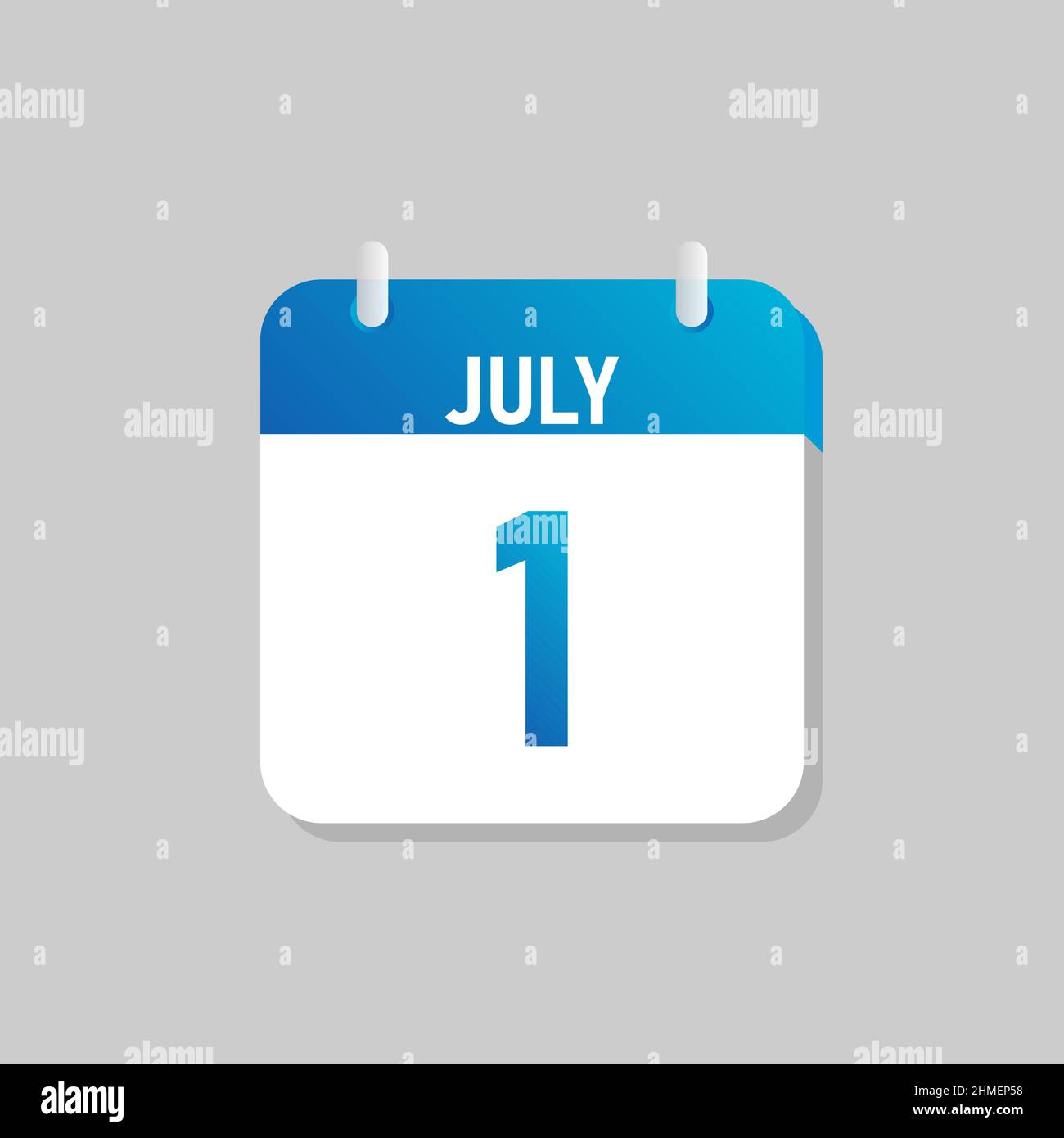 July calendar illustration hi-res stock photography and images - Alamy