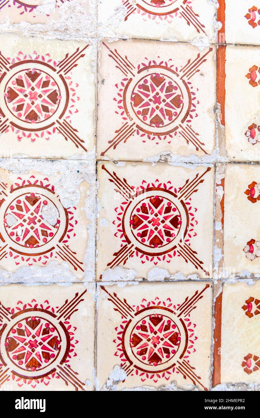 Walls with tiles Azulejo in Portugal Stock Photo Alamy