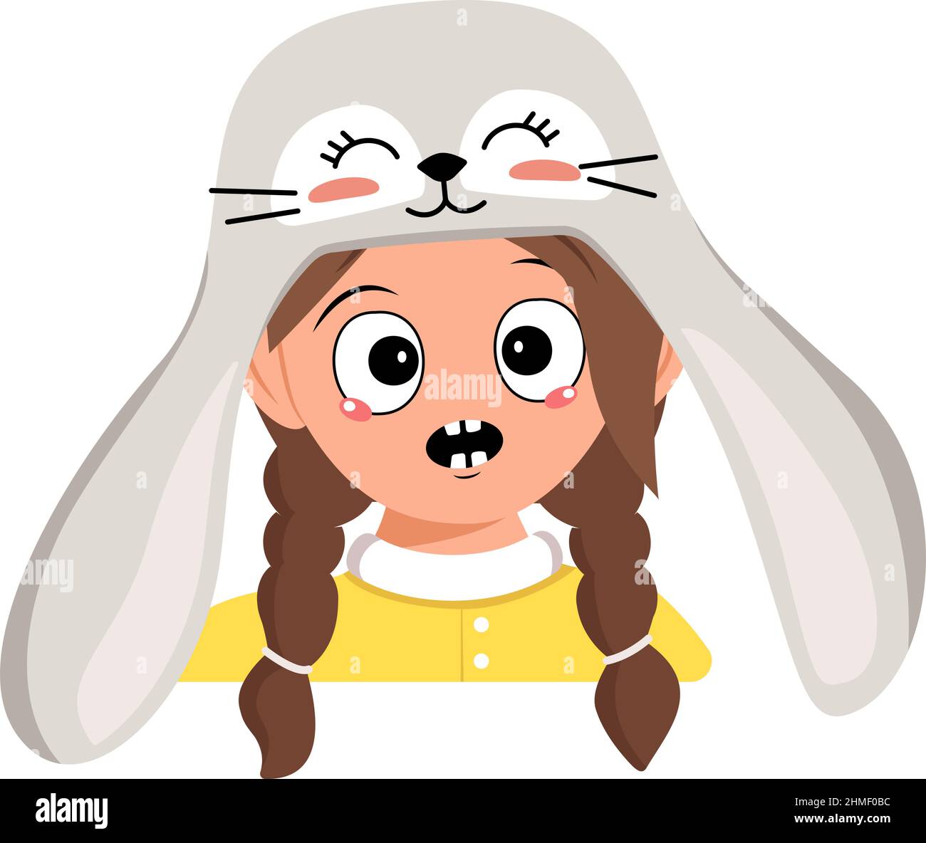 Cartoon girl scared hi-res stock photography and images - Alamy