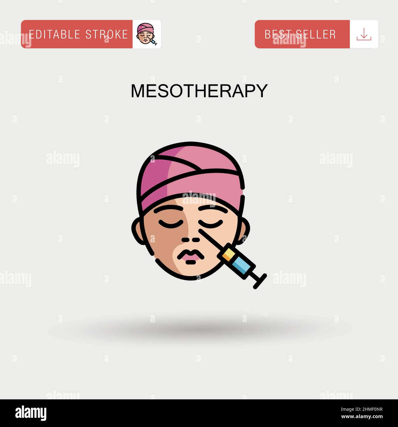 Mesotherapy procedure Stock Vector Images - Alamy