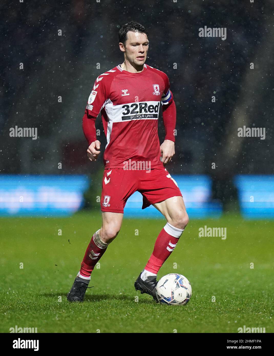 Middlesbrough's Jonny Howson during the Sky Bet Championship match at the Kiyan Prince Foundation Stadium, London. Picture date: Wednesday February 9, 2022. Stock Photo