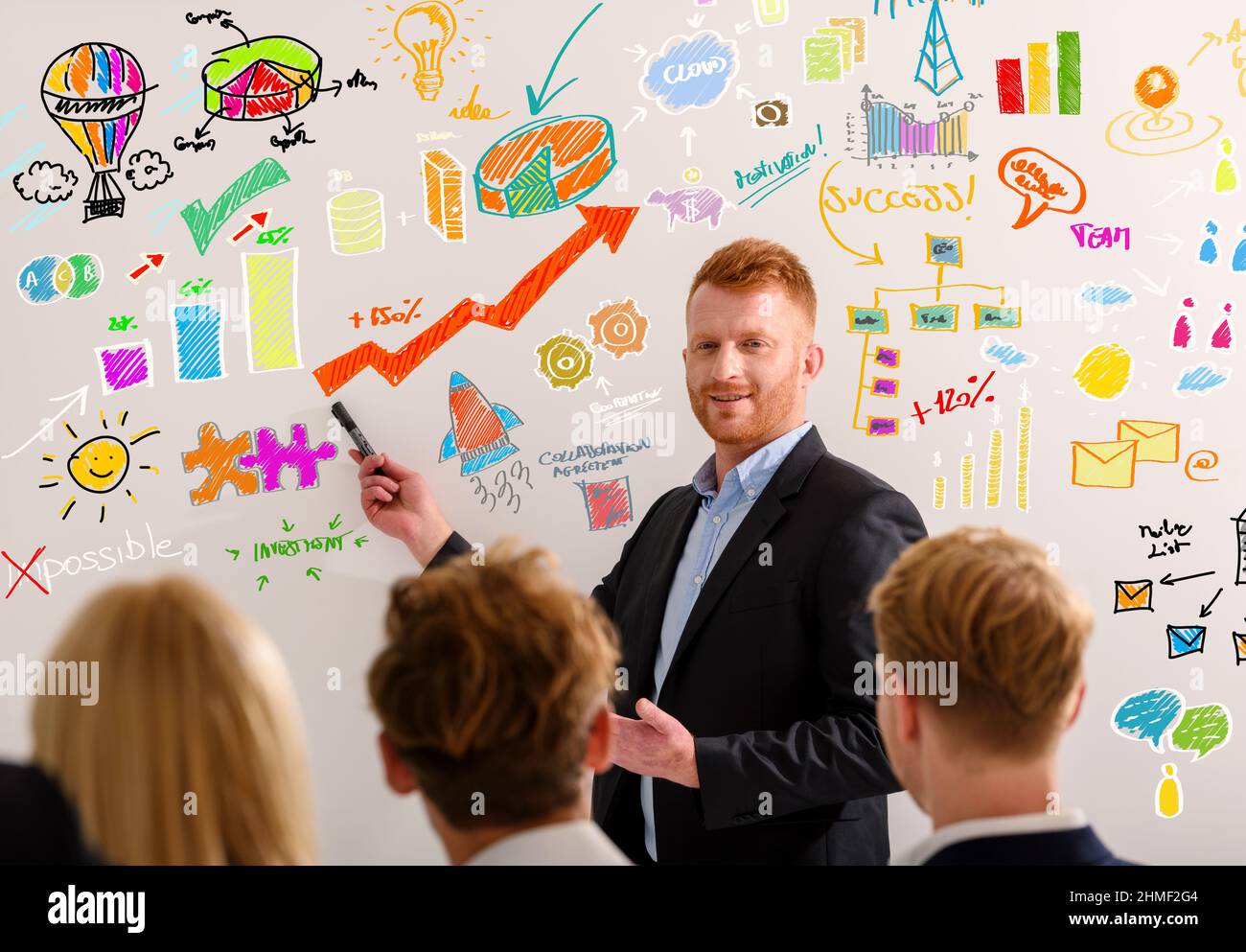 Business people that work together on new projects Stock Photo
