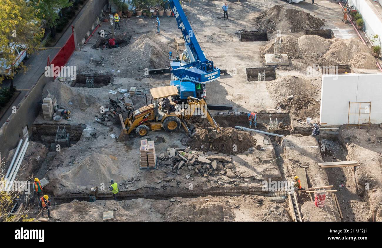 Construction site Mexico Stock Photo