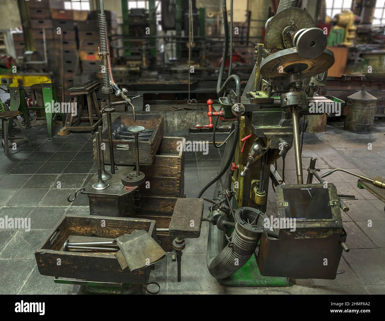 Welding device in a former valve factory, today, Industrial Museum